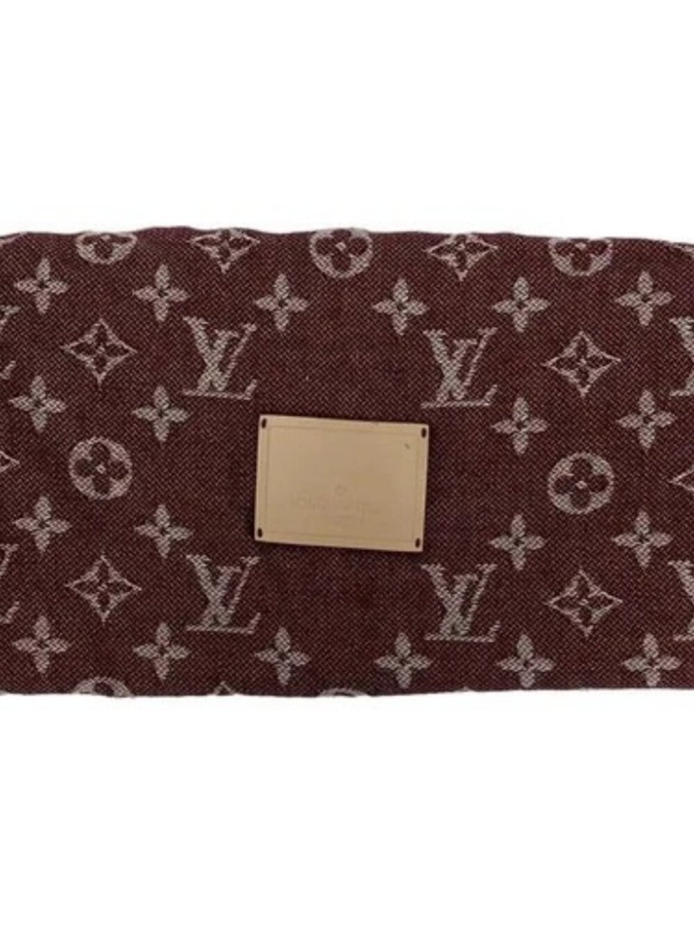 LOUIS VUITTON - R98142 Bordeaux White Others MR0168 Scarf Silk, cashmere - Picture 5 of 6
